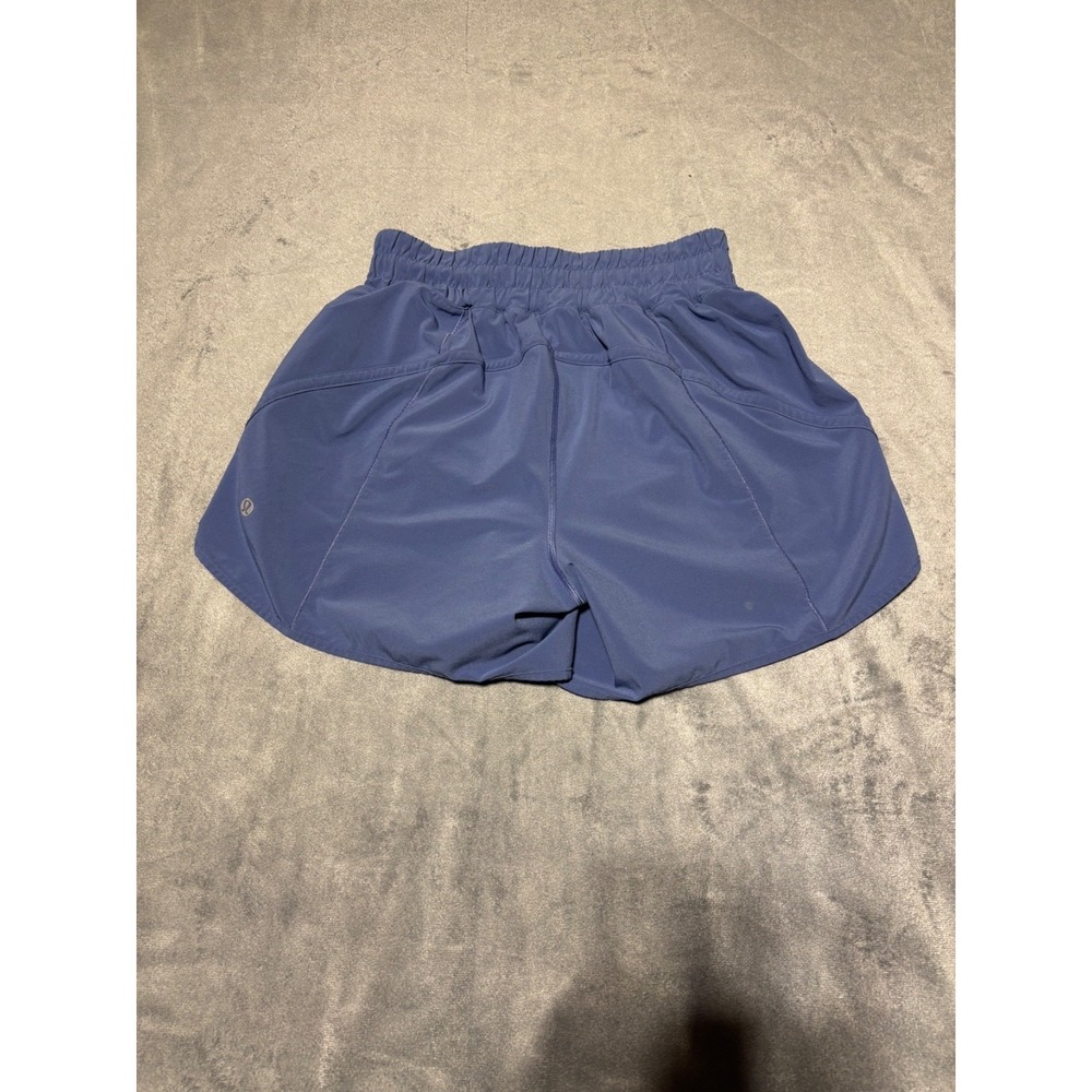 Lululemon Women Size 4 Blue Track That Lined Shorts